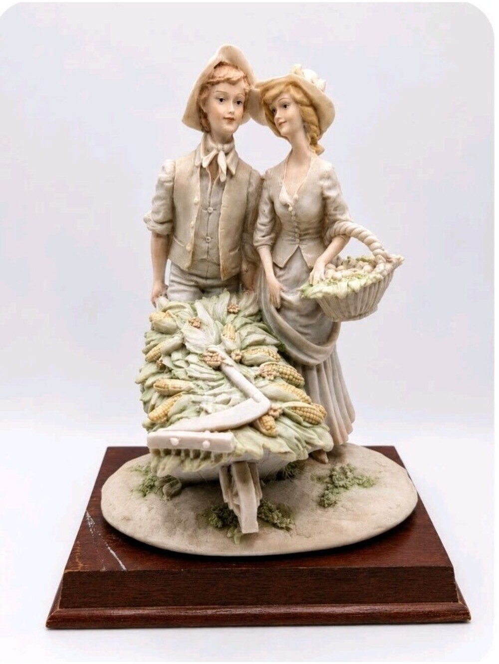 1985 Arnart Man & Woman Harvesting the Crops "The Harvestees" by A. Belcari